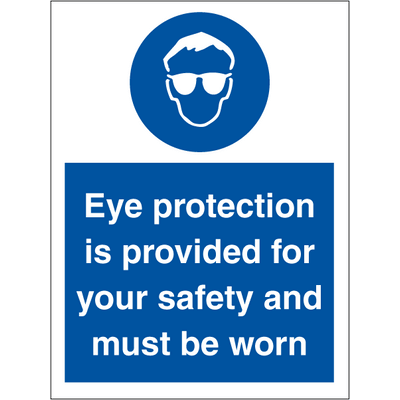 Eyeprotection is provided for