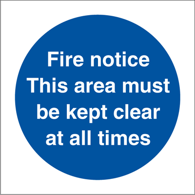 Fire notice
