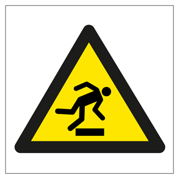 Warning sign Floor level obstacle