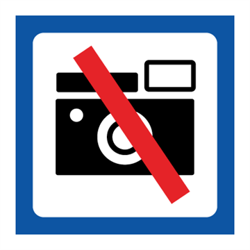 Fotografering forbudt - Piktogrammer
