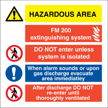 Hazardous area FM 200