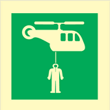 Helicopter pickup area