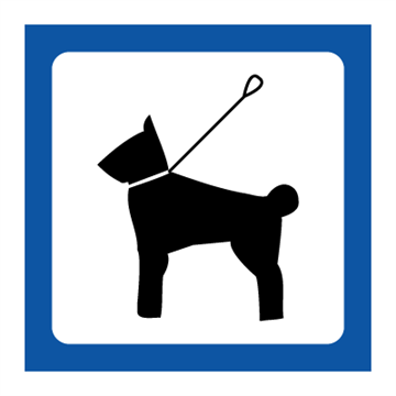 Hund i snor - Piktogrammer
