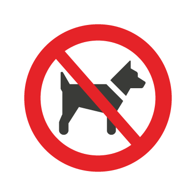 ansvar Alperne bejdsemiddel Hunde forbudt - Køb forbudsskilte her