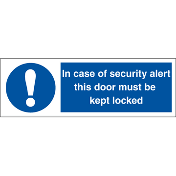 In case of security alert this
