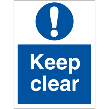 Keep clear - Self Adhesive Vinyl - 200 x 150 mm