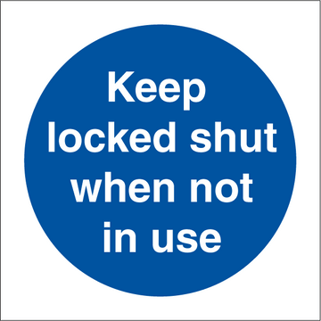 Keep locked shut