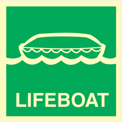Lifeboat - Photoluminescent Self Adhesive Vinyl - 300 x 300 mm
