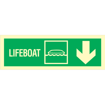 Lifeboat arrow down right