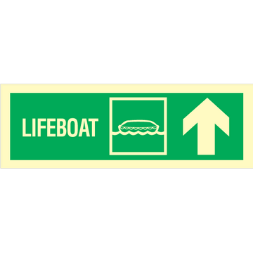 Lifeboat arrow  down up right
