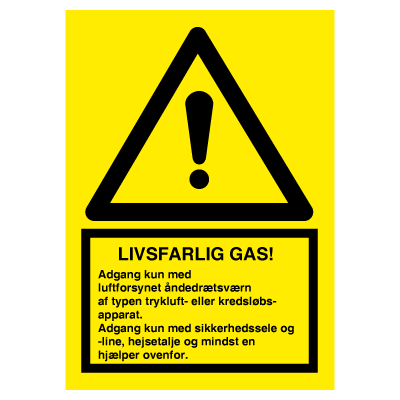 leninismen Overbevisende Gå ud Livsfarlig Gas Åndedrætsværn - Køb Gylletankskilte