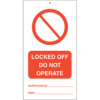 Locked off do not operate