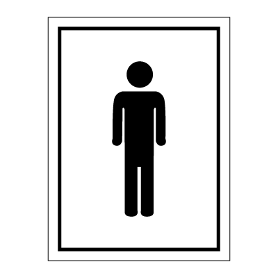Man - toilet sign - accomodation signs