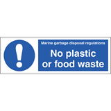 No plastic or food waste