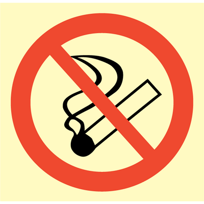Se No smoking - Rigid plast - 150 x 150 mm hos JO Safety