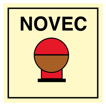 Novec imo fire control sign