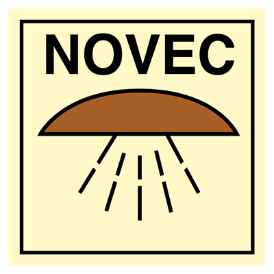 Billede af Space Protected by NOVEC - IMO Fire Control Safety Sign