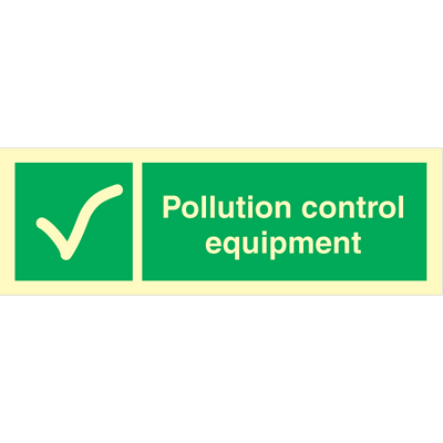 Pollution control equipment - Photolumienescent Self Adhesive Vinyl - 100 x 300 mm