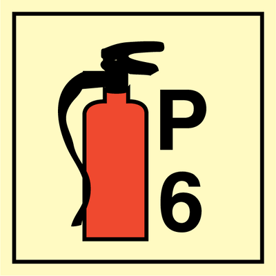 Billede af Portable fire extinguishers P 6