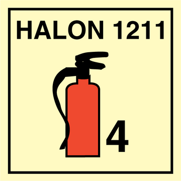 Portable fire extinguishers Halon 1211