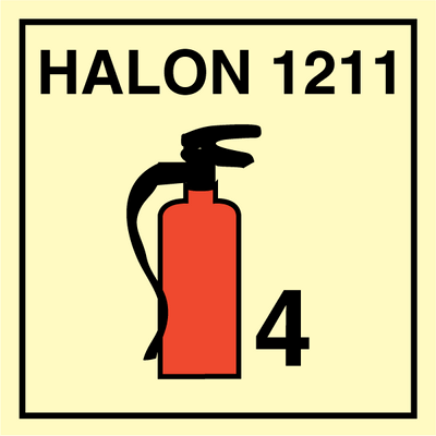 Billede af Portable fire extinguishers Halon 1211