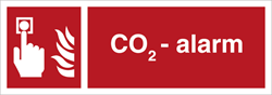 CO2 -alarm - brandskilte