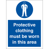 Protective clothing must be worn