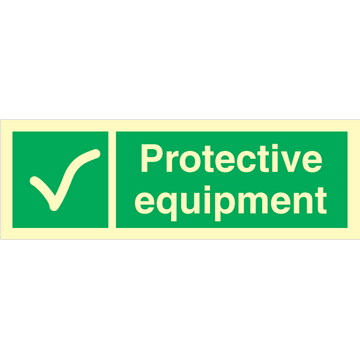 Protective equipment - Photolumienescent Self Adhesive Vinyl - 100 x 300 mm