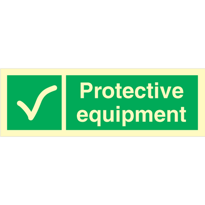 Protective equipment - Photoluminescent Self Adhesive Vinyl - 100 x 300 mm