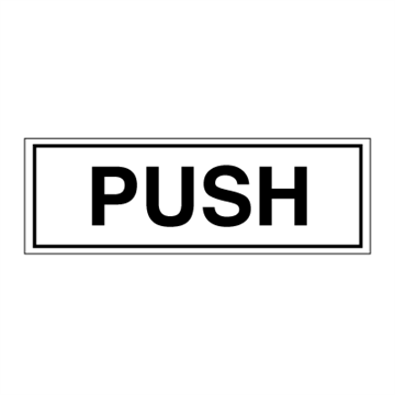 Push - Accomodation Signs