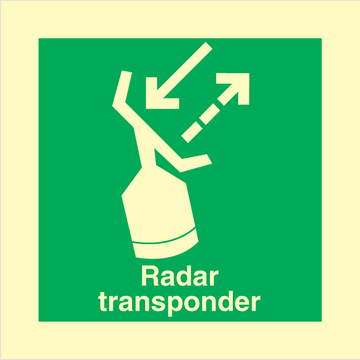 Radar Transponder - Photolumienescent Self Adhesive Vinyl - 150 x 150 mm