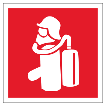 Røgdykkerudstyr Brandskilt