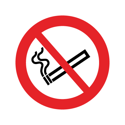 Rygning forbudt - forbudsskilt - F155