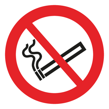 Rygning forbudt - Gulvskilte