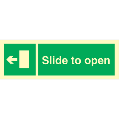 Slide to open left