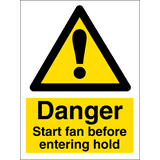 Start fan before entering hold