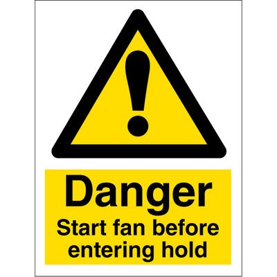Start fan before entering hold