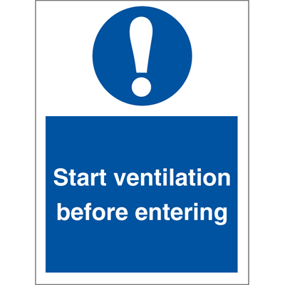 Billede af Start ventilation before entering