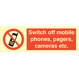 Switch off mobile phones, pagers,