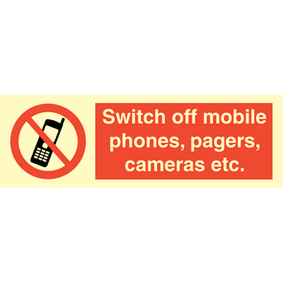 Switch off mobile phones, pagers,