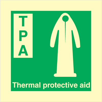 Thermal protective aid - Photolumienescent Self Adhesive Vinyl - 150 x 150 mm
