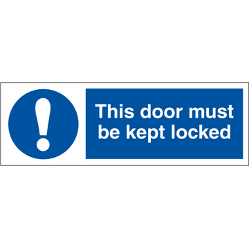 This door must be kept locked