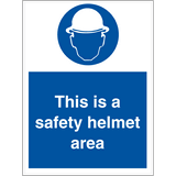 This is a satety helmet area