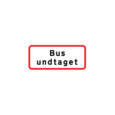 UC 20,4 Bus undtaget