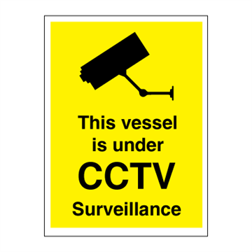 This vessel is under CCTV surveillance - ISPS Code Signs