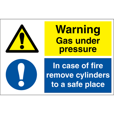 Warning gas under pressure