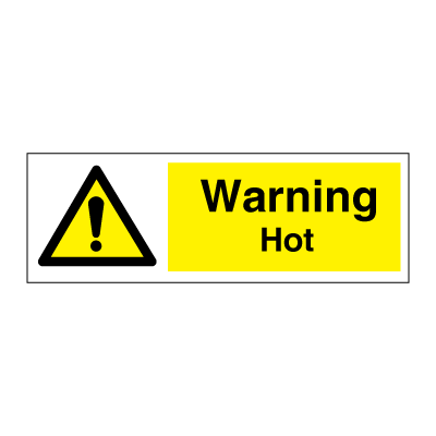 Warning Hot - Hazard & Warning Signs