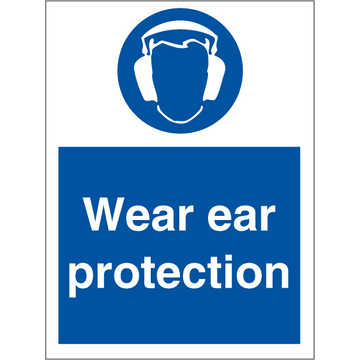 Wear ear protection - Photolumienescent Self Adhesive Vinyl - 200 x 150 mm