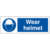 Wear helmet