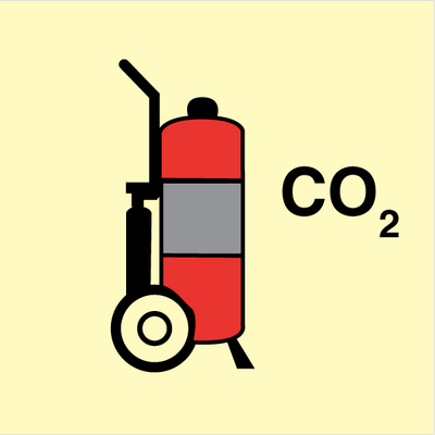 Billede af Wheeled fire extinguisher CO2